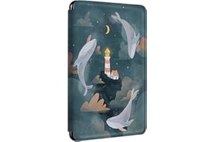 SGKITM Custodia Kindle Paperwhite 1/2/3 Pelle Flip Silicone Cover Città Futuristica Fantasia Modello Protezione Shell Auto Svegliati o Sonno Magnetico Case per Paperwhite 2012/2013/2015 (6)