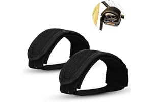 ZOVATOR Bike Pedal Strap,1Pair Bicycle Pedal Feet Straps Bicycle Pedal Straps Adjustable Anti-Slip Double Adhesive Bike Pedal Strap Toe Clips Straps Tape for Bicycle Cycle Home or Gym (Black)