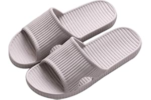 Rojeam Unisex Sliders Non-Slip Quick Dry Shower Slippers House Sandals for Indoor & Outdoor Bathroom Garden Pool