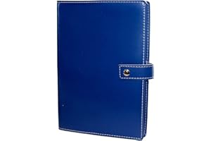 ACAN Tradineur A-Z List téléphonique avec couverture en cuir, répertoire téléphonique, carnet d'adresses, index alphabétique, fermeture à broche, 22 x 15 cm, couleur aléatoire