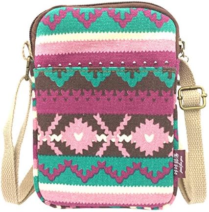 La Derkia Casual Canvas Zipper Pocket Messenger Bag Crossbody Purse Bag for Women Travel Shoulder handbags