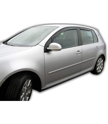 Deflettori D'Aria Anteriori Per Volkswagen T-Cross (2019+) | Antiturbo, Colore Grigio | Montaggio Incastro - Foto 5
