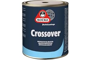 BOERO BARTOLOMEO SPA Boero YachtCoatings Crossover - Antivegetativa per Imbarcazioni 0,75LT Autopulente Autolevigante Ablativa di qualità (Nero)