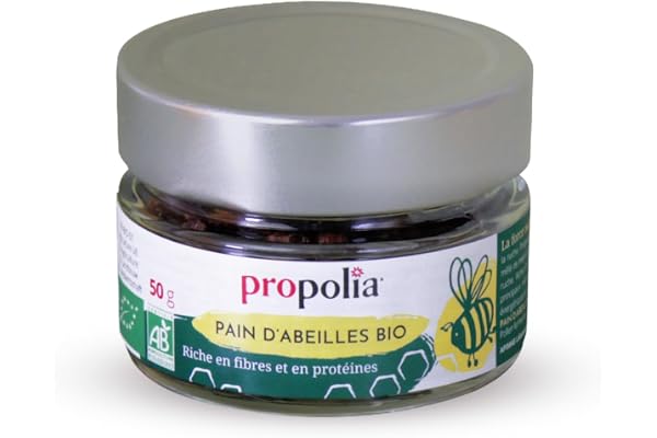 PROPOLIA - Bio - Pain d'abeilles - 100% pollen fermenté - Système immunitaire, Digestion et Vitalité - 50g