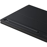 Samsung Galaxy Tab S9 / S9 FE Mousepadli Klavyeli Kapaklı Kılıf - Siyah
