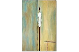 Mintura Großes Kunstwerk, handgemalte Figur, Ölgemälde auf Leinwand, handgefertigt, moderne Wanddekoration, Pop-Art für Wohnzimmer, Hotel, Dekor (60 x 90 cm, ungerahmt)