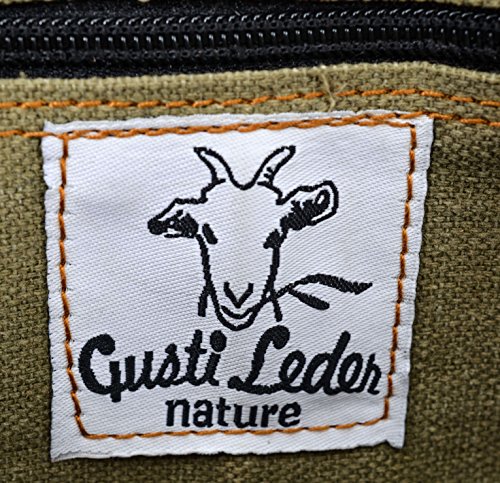 Gusti Leder nature „Alex 17“ Umhängetasche Laptoptasche 17 Zoll Ledertasche Vintage Ledertasche Unitasche Collegetasche Lehrertasche Bürotasche Arbeitstasche Aktentasche Umhängetasche Groß Braun U23n-6 - 8