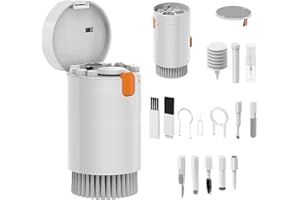 OLIVERIA Laptop Screen Keyboard Cleaning Kit, 20 in 1 Electronic Cleaning Brush Tool Kit, Cell Phone Cleaning Spray For MacBook, iPad, iPhone, iPad Airpods, Headphones, Cameras, Computer TV Displays (White)