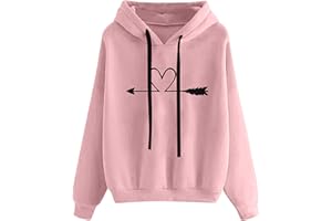 riou Sudaderas con Capucha Mujer Hoodie Casual Estampada Camisetas Chica Moda Abrigos Tallas Grandes Standard Hoodie Deportivos Pullover