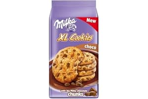 Milka XL Cookies Choco Ciastka z kawałkami czekolady mlecznej 184 g
