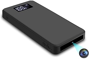 Igzyz Cámaras espías Ocultas, 10000mAh Mini cámara de Seguridad 1080P con visión Nocturna Detección de Movimiento Gravedad Sensor Grabación en Bucle (con Tarjeta de 32GB)