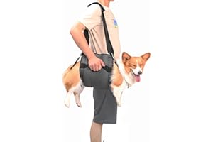 COODEO Chusta do noszenia psa, plecak awaryjny, wsparcie nóg zwierząt domowych i rehabilitacja, uprząż do przycinania paznokci, nosidełko dla starszych psów, urazy stawów, zapalenie stawów, schody w górę i w