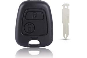 SALPIE Coque de clé télécommande pour Toyota Citroën C1 C2 C3 C4 Xsara Saxo Berlingo Picasso et Peugeot 107 207 307 407 106 206 306 406 (GUSCIO, GUSCIO)