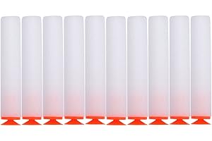‎DILWE Nerf-Darts, 100 Stück, 10 Farben, Schaumstoff, Nachfüllpackung, Nerfball, für Schläger, Elite Series, Blaster, Pistole, Spielzeug, Outdoor-Spiel (weiß)