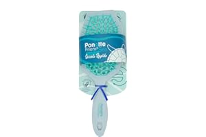 PONETTE FRIENDSEA - Cepillo Desenredante Antitirones Secado Rápido Azul y Turquesa, de Plástico Reciclado de Residuos del Mar, Perforado para un Secado Rápido, Reciclado y Reciclable, Marca Española