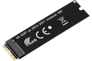 KALEA-INFORMATIQUE Adaptador M2 a Mac 2013 2014 2015 2016 2017 2018 2019 2020 con SSD en 12+16 Puntos, Fabricado por Sintech.