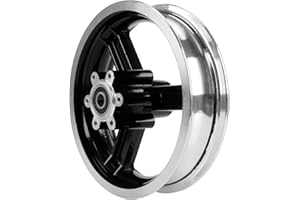 MotuTech - Mozzo per ruota anteriore 10 x 2,5 per scooter Kugoo M4, cerchio con freno a disco da 10 pollici