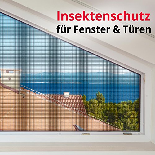 casa pura® Fliegengitter für Fenster und Türen | Zuverlässiger Insektenschutz aus Fiberglas mit Vinyl-Beschichtung | Farbe schwarz | in 2 Längen und 4 Breiten verfügbar (15m x 0,8m) - 7