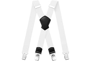 Aonvmdis Hosenträger für Herren 4 starken Clips 4cm breit, X Form elastisch einstellbar Länge für Männer und Damen Overalls Jeans, Arbeitshosen, Jumpsuits
