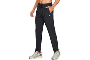 NORTHYARD Jogginghose Herren Leicht Schnelltrocknend Sporthose Hosen Reißverschlusstaschen Offen Beinabschluss Wanderhose für Fitness Gym Sport