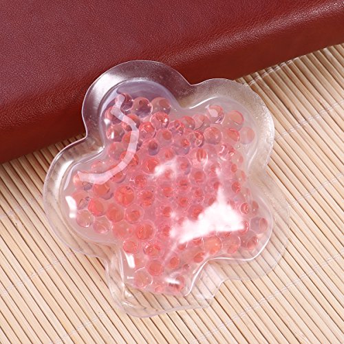 Healifty Mehrfachkompresse Kalt-/Warmkompresse Blume Form Thermoperlen für Erholung und Physiotherapie 12CM (Rosa)