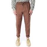 OUTFIT Pantalón de hombre de lino marrón Cacao 44: Amazon.es: Ropa