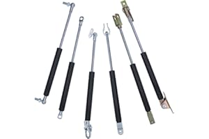 PJRYC 18 * 8 50N-500N / 5kg-50kg Gasfeder 200mm Strich Kraftaufzug 500mm Lochmitte Entfernungsschrank Scharniergasfeder (Length : 500-200-50N, Outer Diameter : A Bracket)