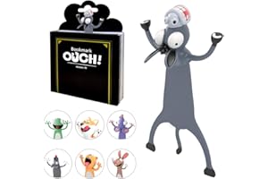 TAIMEIMAO Marque-pages animaux de dessin animé 3D, animal de marque-page, marque-pages enfants, marque-pages magnétiques, cadeau de marque-pages animal beau dessin animé stéréo 3D (A) (âne)