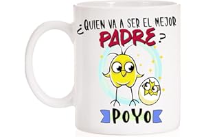 FUNNY CUP Taza Padre primerizo. ¿ Quién va a ser el mejor padre ? po yo. Taza divertida del pollo famosa