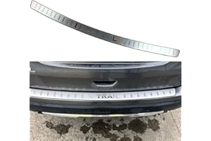 NEJIYA Stainless Steel Chrome Rear Bumper Protector for Nissan X-Trail X Trail T32 2014-2019, Bumper Protector Sill Guard Cover Scratch, Trim Auto Accessories