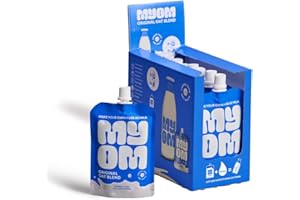 MYOM - Oat Milk Drink - Makes 8 Litres - Multipack 8 x 130g - Vegan Plant Based Oat Drink with Vitamin D3, Vitamin B12 and Iodine - Low Sugar - Dairy Free Plant-Based Milk