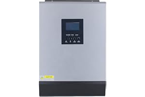POWLAND 5KVA 4000W hybrid wechselrichter 48v DC bis 230V AC Reiner Sinus-Wechselrichter mit 50A PWM Solarladeregler, Max PV 2400W Eingang 105Voc, Betrieb mit Blei-Säure- und Lithium-Batterien