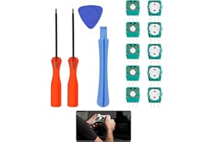 WZWZO Disque Analogique Manette PS5, Joystick PS5, Joystick Manette PS 5, Kit de Réparation de Joysticks pour Manette PS 5, Lot de 10 Potentiomètre de Module Analogique pour Manette de Jeu PS 5