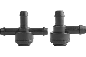 XUKEY Confezione da 2 sistemi lavavetri con valvola di ritegno per auto per Volvo V50 XC90, 9178897 31391513 Collegamento a 2 e 3 vie Collegamento a T Collegamento tubo spruzzatore