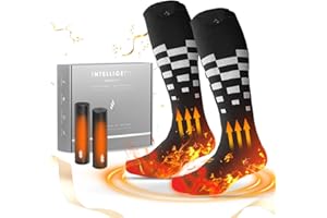COMFY MATE Rechargeable Heated Set - Heated Socks and Hand Warmers for Men - 12000mAh Electric Foot Warmers - Gifts for Camping, Hunting, Fishing and Outdoor Activities - Christmas Stocking Stuffers…