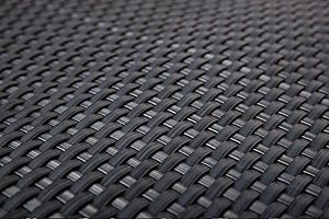 Sellon24 PE-Rattan Balkonverkleidung Balkonbespannung Sichtschutz Windschutz Matte für Balkon Terrasse Garten (17,99€/m2) (RD03 Anthrazit/Dunkel Grau, 80)