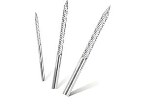 ZERINT CB-M03H 3 Pièces Foret à Pneus Acier Haute Vitesse Forets de Réparation de Pneus Outils de Réparation de Pneus (3 mm 4.5 mm 6 mm)