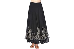 Tookang Donna Gonna da Ballo Valzer Abbigliamento Performante Grande Gonna Swing Vestito da Ballo Moderno Tutu Paillettes