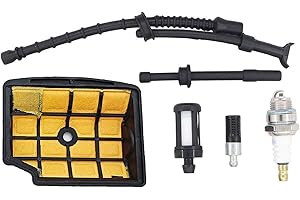 Hippotech Luftfilter und Zündkerze mit Heizölleitung für STIHL 020T MS200 MS200T