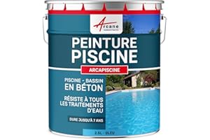 Pintura para Piscina de Hormigón - ARCAPISCINE-2.5 L Azul-ARCANE INDUSTRIES