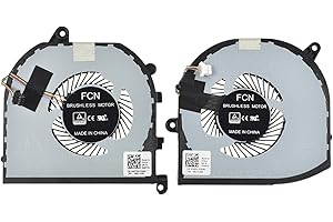LPUK Ventilateur de refroidissement de rechange pour processeur et processeur graphique Dell XPS 15 9560, 9570 Precision 5530, 5520 p/n: 008YY9, 0TK9J1