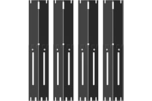 GARDENZ 34CM a 53.5CM Universale Barre Flavorizer, Regolabile Griglia Accessori Barbecue a Gas Copri Acciaio Porcellana Smaltata, Piastra BBQ Diffusore di Calore (4 Barre Flavorizer)