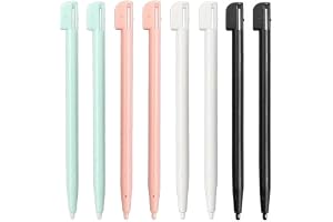 Sarini Paket med 8 Stylus-pennor för 3DS XL 3DS NDS DS Lite DSL NDSL Konsolspets Spelkonsol Tillbehör 4 färger
