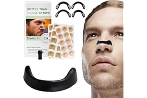 FYNDORS 30PCS Magnetic Nose Strip, Nose Strips for Breathing, Anti-Snoring Magnet Nose Clip, Magnetic Nasal Strips for Home, Travel, and Business Trips