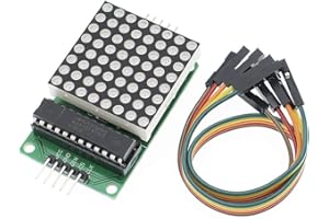 ElectroWorldFR 7219 MAX DIP Dot Matrix MCU LED 8 x 8 Module d'Affichage Compatible avec Arduino et Raspberry Pi