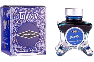 Diamine Inkvender Jack Frost Shimmer&Sheen Tinte 50ml Glas Wasserbasis Blau