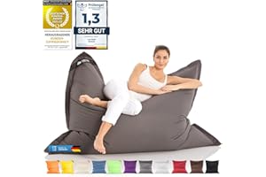 ‎LAZY BAG LAZY BAG Riesen-Sitzsack Classic XXL 140x180 cm | Sitzkissen 2-in-1 für relaxtes Sitzen & Liegen | Bequeme Indoor & Outdoor 4 Mio. EPS-Perlen für perfekte Ergonomie | waschbarer Bezug
