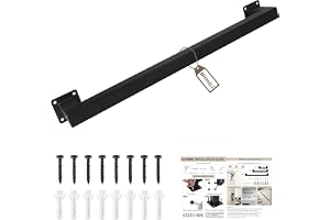 Supaway 60 cm handräck för trappor Kvadratiskt rördesign Vägghandräck Lägenhetstrappräcke Hållare med fästningar Säkerhetsräc