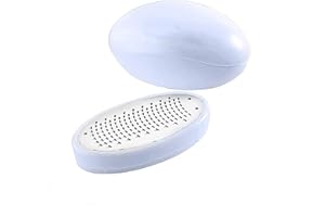 MUJGAN Egg Shaped Classic Callus Remover, Safely and Painlessly Remove Tough Calluses & Dry Skin to Reveal Smooth Soft Feet, 135 Precision Micro-Blades, Traps Shavings Mess-Free