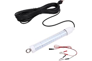 ZONADAH 12 V 10 W LED sumergible luz de peces (verde) Pesca nocturna Crappie Shad Calamar barco kayak canoa señuelo de pesca